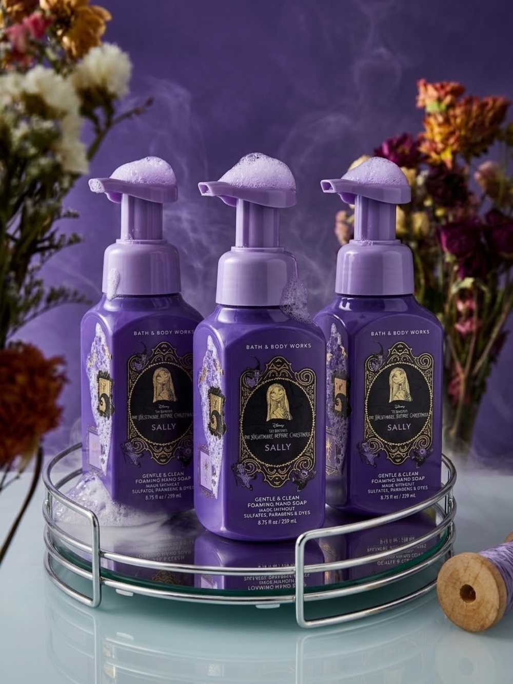 Bath & Body Works Sally Foaming Hand Soap โ Purple Bottle Trio - Picture 4 of 8